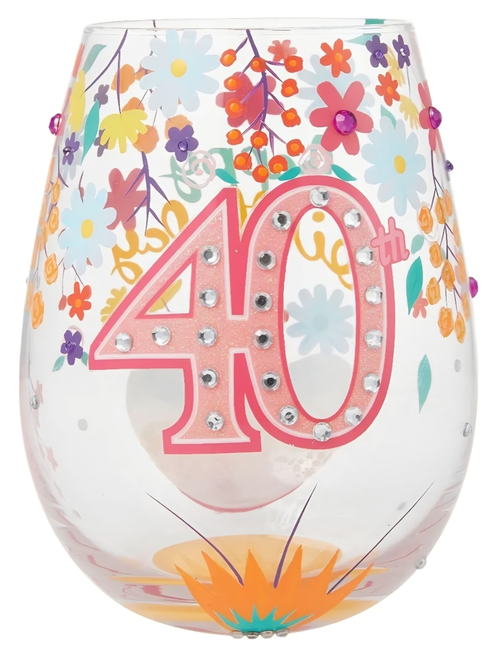 ENESCO STEMLESS WINE GLASS: from the Lolita Designs collection